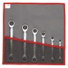 Facom Metric Ratcheting Wrench Set Satin Chrome Finish Standard Head 64.JE6T