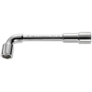 Facom 11/16 in Socket Wrench with Tube Handle, Satin Chrome Finish, Chrome Vanadium Steel, 195mm Overall Length 75.11/16