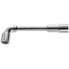 Facom 11/16 in Socket Wrench with Tube Handle, Satin Chrome Finish, Chrome Vanadium Steel, 195mm Overall Length 75.11/16