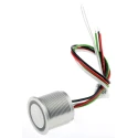 Schurter Illuminated Piezo Switch, Normally Open (NO), Single Pole Single Throw (SPST), Pre-Wired, Rated, 100mA, -40 °C IP67