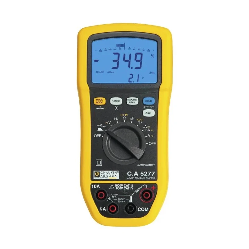 Chauvin Arnoux Handheld True RMS Digital Multimeter CA5277, 1kV AC/DC, 10 A AC, 20 A DC