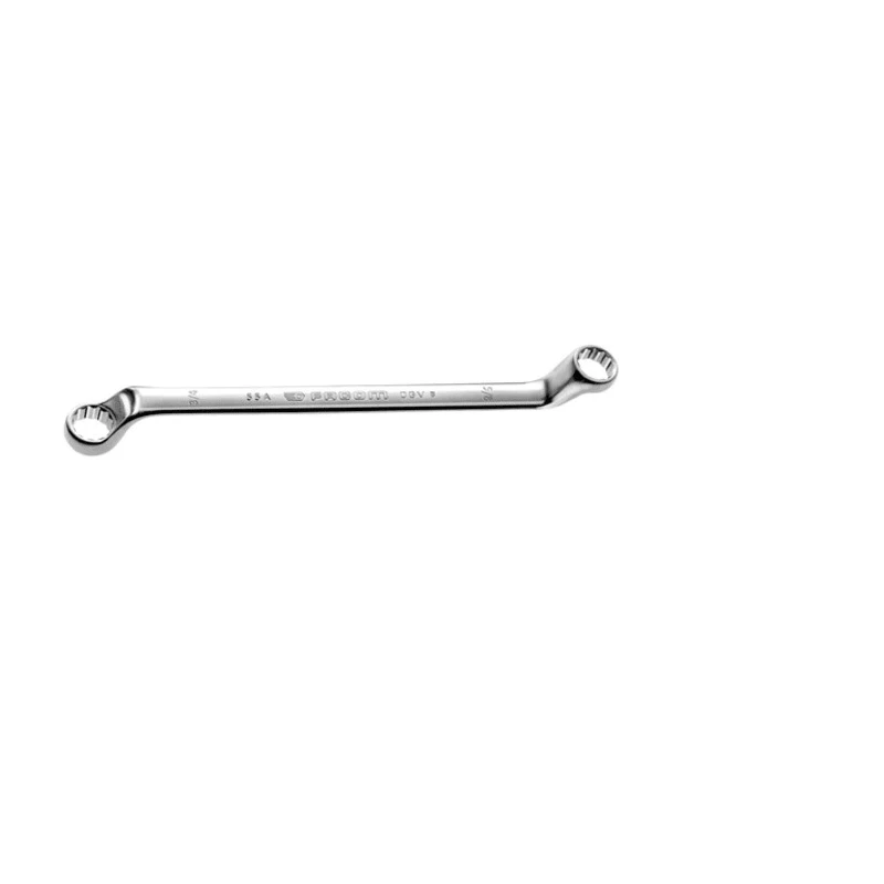 Facom Double Ended Offset Ring Spanner 9.53 x 11.11 mm, 197 mm Overall Length 55A.3/8X7/16