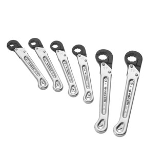 Facom 6-Piece Metric Flare Nut Spanner Set, 8 to 19 mm, Model 70A.JN6