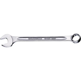 STAHLWILLE Combination Spanner 1/4 in x 1/4 in, 105mm Overall Length, Chrome Alloy Steel, Chrome Finish, 15° Offset 40481616