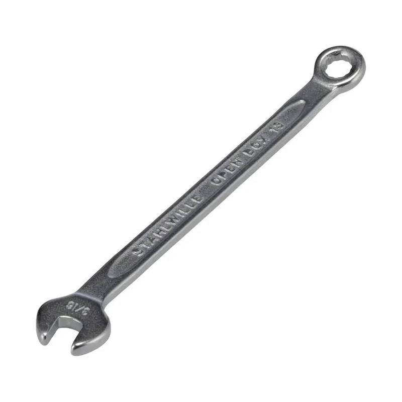 STAHLWILLE Combination Spanner 3/16 in, 95mm Overall, Chrome Alloy Steel, 15° Offset 40481212