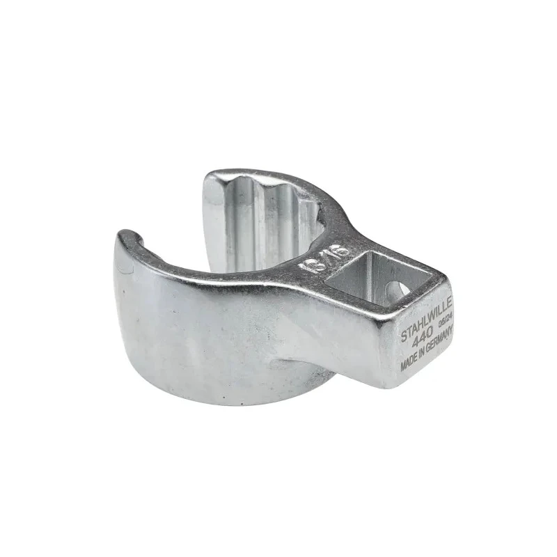 STAHLWILLE Crow Foot Spanner Head, 3/8 in Insert Size, 13/16 in Size, Chrome Finish, Alloy Steel, Model 02490042
