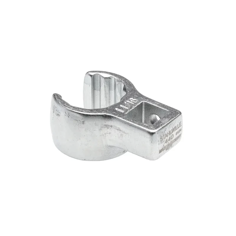 STAHLWILLE Crow Foot Spanner Head, 3/8 in Insert, 11/16 in Size, Chrome Finish 02490038