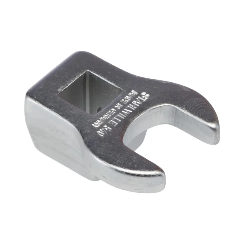 STAHLWILLE Crow Foot Spanner Head, 3/8 in Insert Size, 15 mm Chrome Finish 02200015