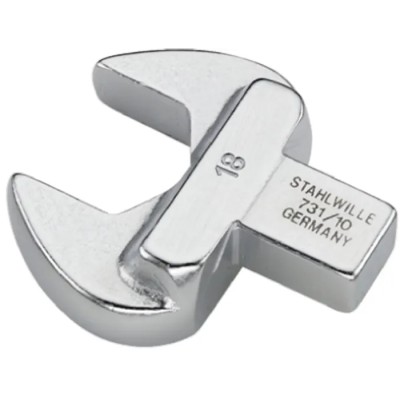 STAHLWILLE Open Ended Insert Spanner Head 9 x 12 mm Insert Size, 11 mm, Chrome Finish 58211011