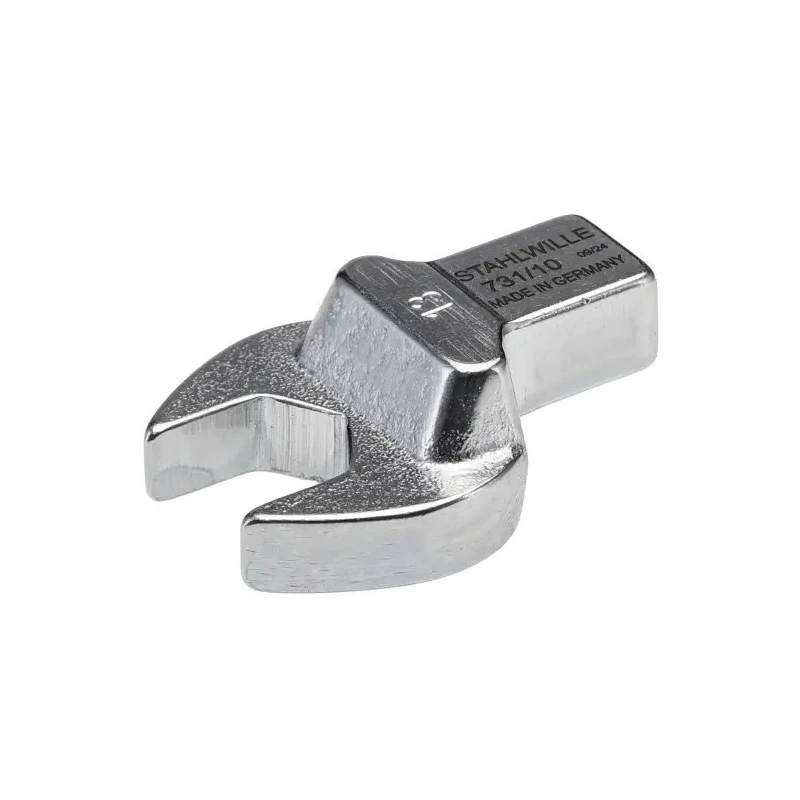 STAHLWILLE Open Ended Insert Spanner Head 13 mm Size, 9 x 12 mm Insert, Chrome Finish 58211013
