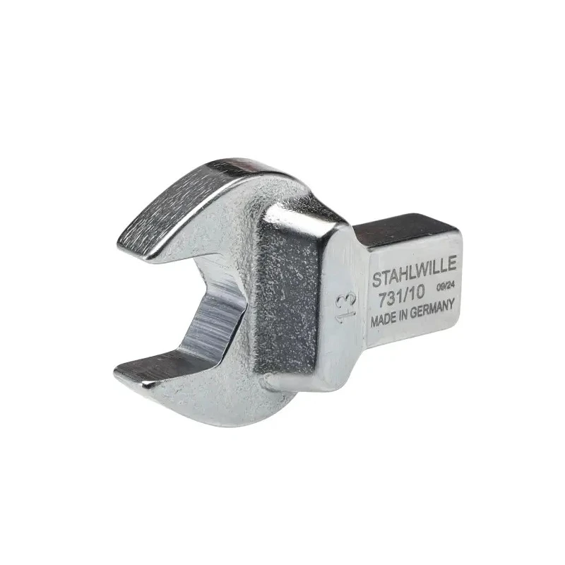 STAHLWILLE Open Ended Insert Spanner Head 13 mm Size, 9 x 12 mm Insert, Chrome Finish 58211013