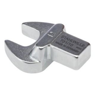 STAHLWILLE Open Ended Insert Spanner Head, 9 x 12 mm Insert Size, 12 mm Chrome Finish 58211012