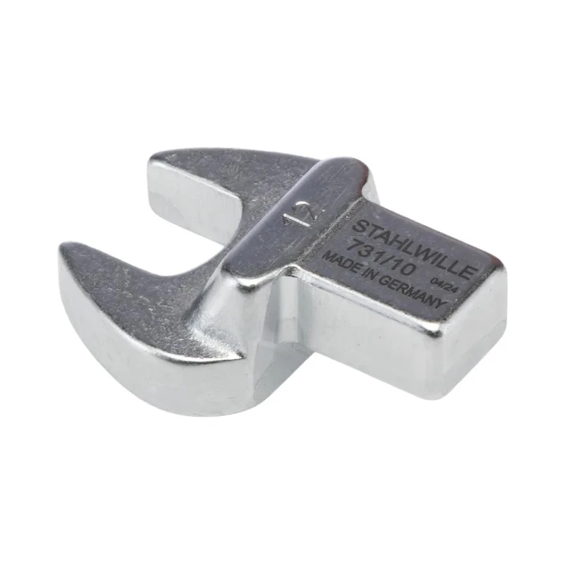 STAHLWILLE Open Ended Insert Spanner Head, 9 x 12 mm Insert Size, 12 mm Chrome Finish 58211012