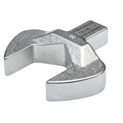 STAHLWILLE Open Ended Insert Spanner Head 14 x 18 mm Insert Size, 38 mm, Chrome Finish 58214038
