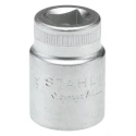 STAHLWILLE 3/8 in Drive 16 mm 12 Point Square Socket Chrome Finish 31mm Overall Length 02010016