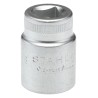 STAHLWILLE 3/8 in Drive 16 mm 12 Point Square Socket Chrome Finish 31mm Overall Length 02010016
