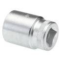 STAHLWILLE 3/8 in Drive 16 mm 12 Point Square Socket Chrome Finish 31mm Overall Length 02010016