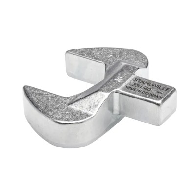 STAHLWILLE Open Ended Insert Spanner Head, 14 x 18 mm Insert Size, 36 mm Chrome Finish Alloy Steel Germany 58214036