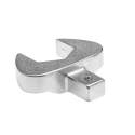 STAHLWILLE Open Ended Insert Spanner Head, 14 x 18 mm Insert Size, 36 mm Chrome Finish Alloy Steel Germany 58214036
