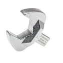 STAHLWILLE Open Ended Insert Spanner Head, 14 x 18 mm Insert Size, 36 mm Chrome Finish Alloy Steel Germany 58214036