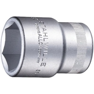 STAHLWILLE 1/2 in Drive 11 mm 6 Point Square Socket Chrome Finish 38mm Length 03030011