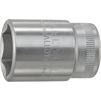 STAHLWILLE 1/2 in Drive 27 mm Hexagon Socket with Chrome Finish, 45mm Overall Length 03030027