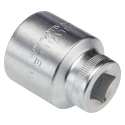 STAHLWILLE 1/2 in Drive 27 mm Hexagon Socket with Chrome Finish, 45mm Overall Length 03030027