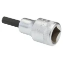 STAHLWILLE 1/2 in Drive Bit Socket, Chrome Steel, Square Drive Type, 22mm Overall Length 03050007
