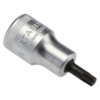 STAHLWILLE Screwdriver Socket Set, 1/2 in Drive Size, T30 Torx Tip, Chrome Plated Chrome Alloy Steel, 55mm Overall 03100030