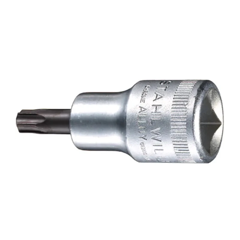 STAHLWILLE Screwdriver Socket Set, 1/2 in Drive Size, T30 Torx Tip, Chrome Plated Chrome Alloy Steel, 55mm Overall 03100030
