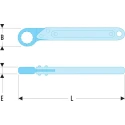 Facom Flare Nut Spanner 18 mm, 191 mm Overall Length 70A.18