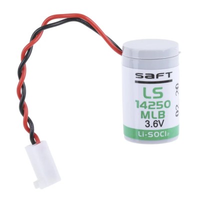 Saft 1/2 AA Lithium Thionyl Chloride Battery 3.6 V, 1.2 Ah LS14250MLB