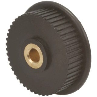 RS PRO Timing Belt Pulley Glass Filled Polycarbonate, Brass 6 mm Bore Diameter, 2 mm Pitch, 60 Tooth PP60MXL025MI