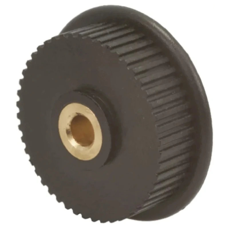 RS PRO Timing Belt Pulley Glass Filled Polycarbonate, Brass 6 mm Bore Diameter, 2 mm Pitch, 60 Tooth PP60MXL025MI