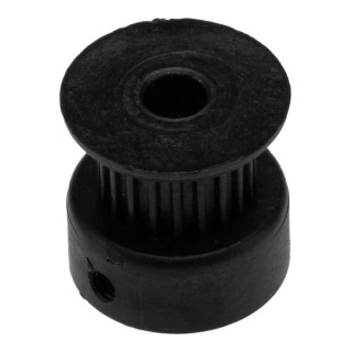 RS PRO Timing Belt Pulley Glass Filled Polycarbonate, Aluminium 6 mm Width, 2 mm Pitch, 20 Teeth PP20MXL025MI