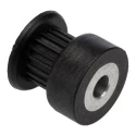 RS PRO Timing Belt Pulley Glass Filled Polycarbonate, Aluminium 6 mm Width, 2 mm Pitch, 20 Teeth PP20MXL025MI