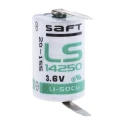 Saft Lithium Thionyl Chloride 1/2 AA Battery 3.6 V 1.2 Ah 14.55 mm Diameter x 25.15 mm Height LS14250CNR