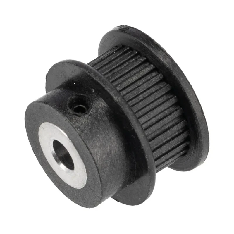 RS PRO Timing Belt Pulley Glass Filled Polycarbonate, Aluminium 6 mm Belt Width, 2 mm Pitch, 30 Teeth PP30MXL025MI