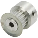 RS PRO Aluminium Timing Belt Pulley 6.4 mm Acceptable Belt Width, 2 mm Pitch, 16 Teeth P16MXL025FB