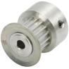RS PRO Aluminium Timing Belt Pulley 6.4 mm Acceptable Belt Width, 2 mm Pitch, 16 Teeth P16MXL025FB