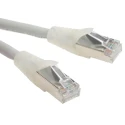 RS PRO Cat6a Shielded Ethernet Cable RJ45 Male to RJ45 Male 1m Grey LSZH Cat6a