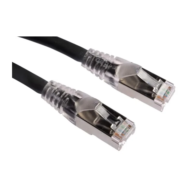 RS PRO Cat6a Ethernet Cable RJ45 Male to RJ45 Male 1m Black Shielded Low Smoke Zero Halogen Cat6a