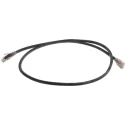 RS PRO Cat6a Ethernet Cable RJ45 Male to RJ45 Male 1m Black Shielded Low Smoke Zero Halogen Cat6a