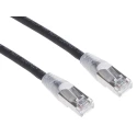 RS PRO Cat6a Ethernet Cable RJ45 Male to RJ45 Male 3 m Black Shielded Low Smoke Zero Halogen Cat6a