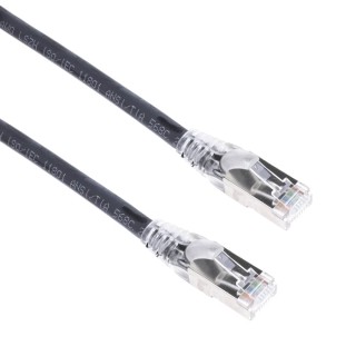 RS PRO Cat6a Ethernet Cable RJ45 Male to RJ45 Male, 10 m, Black, Shielded Low Smoke Zero Halogen Cat6a