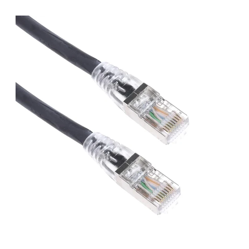 RS PRO Cat6a Ethernet Cable RJ45 Male to RJ45 Male, 10 m, Black, Shielded Low Smoke Zero Halogen Cat6a
