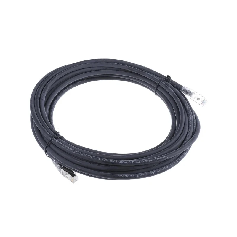 RS PRO Cat6a Ethernet Cable RJ45 Male to RJ45 Male, 10 m, Black, Shielded Low Smoke Zero Halogen Cat6a