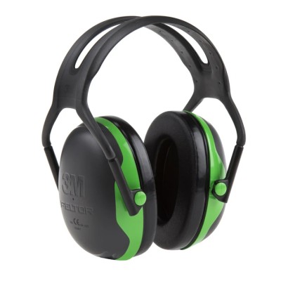 3M PELTOR X1A Ear Defender with Headband, 27 dB Noise Reduction, Green Black, 184g X1A-GA