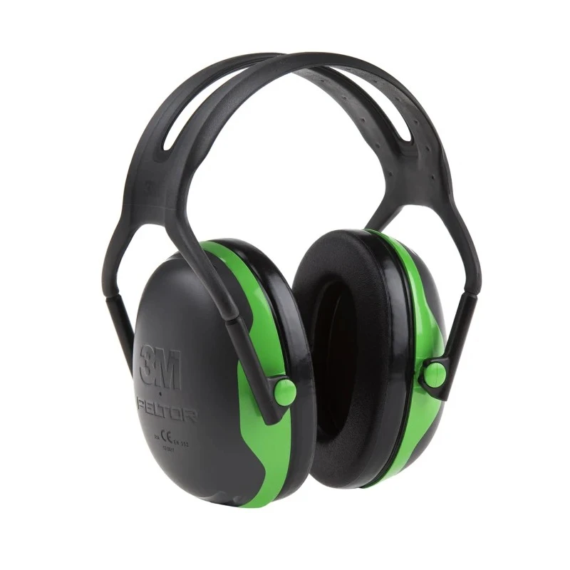 3M PELTOR X1A Ear Defender with Headband, 27 dB Noise Reduction, Green Black, 184g X1A-GA