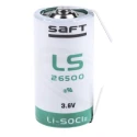 Saft 3.6 V Lithium Thionyl Chloride C Battery 7.7 Ah LS26500CNR